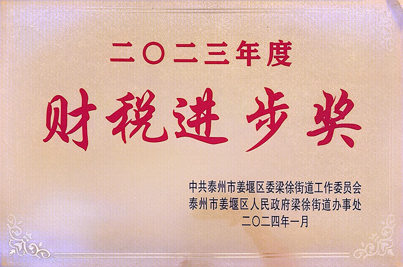2023年度财税进步奖